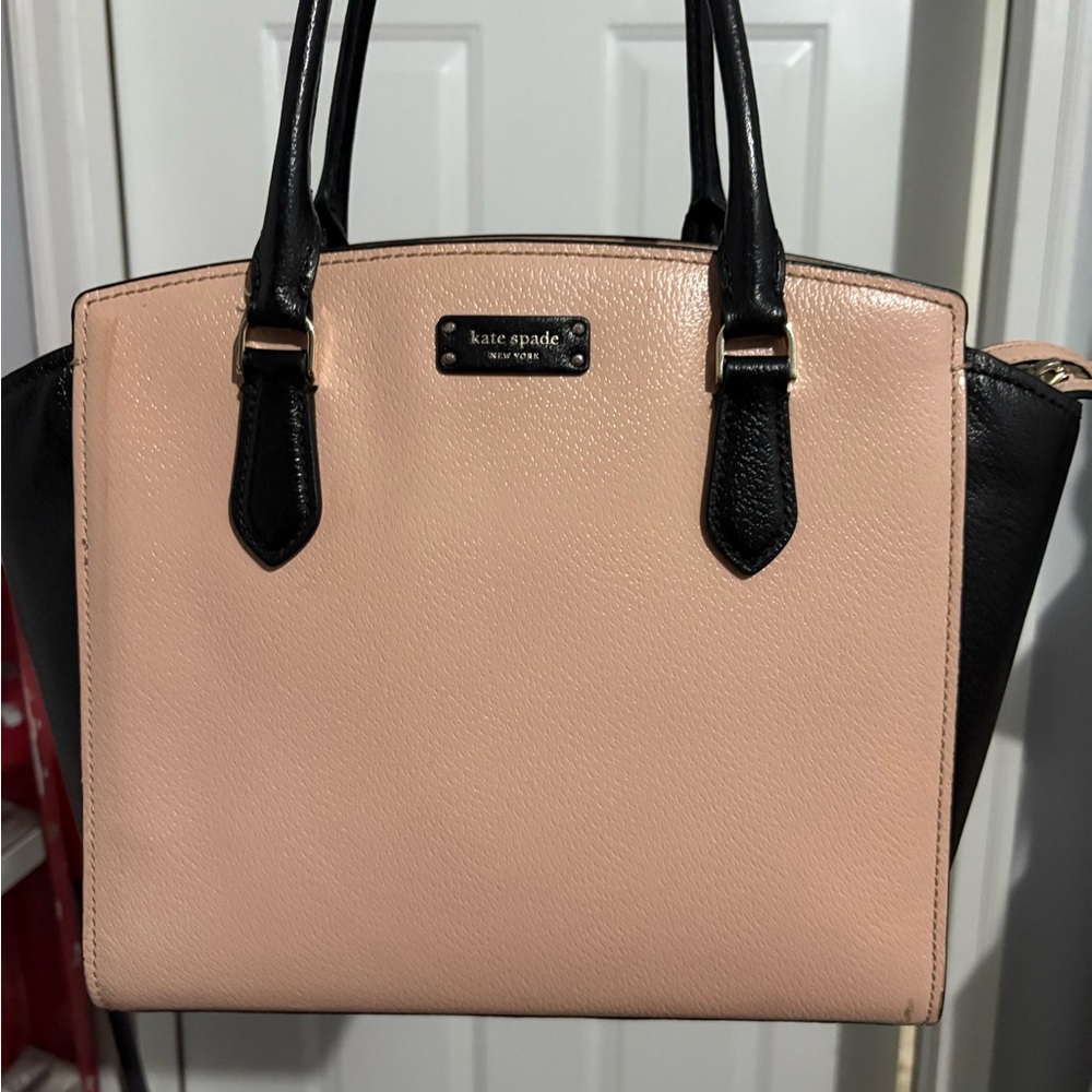 Kate Spade Black and Cream Satchel